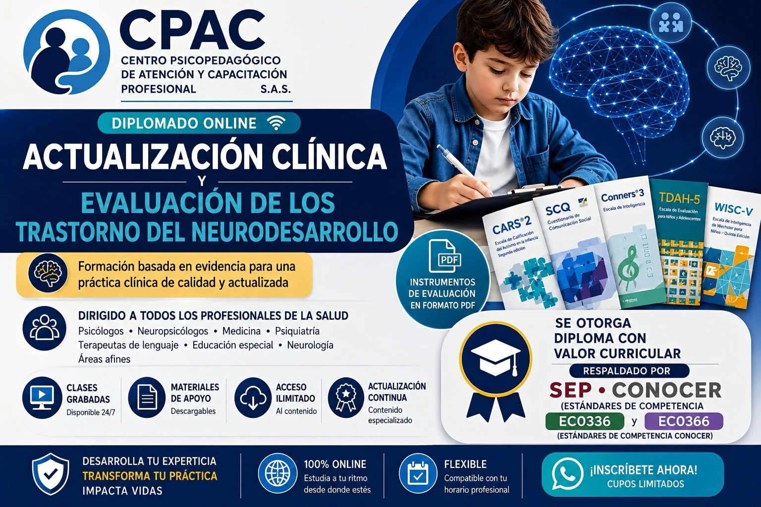 CPAC: Actualización clínica y evaluación de los trastornos del neurodesarrollo